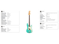 Fender Limited Edition 75th Anniversary Player II P Bass SFMG Fender Limited Edition 75th Anniversary Player II P Bass SFMG